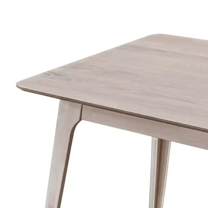Wood Counter Dining Table in White Ash