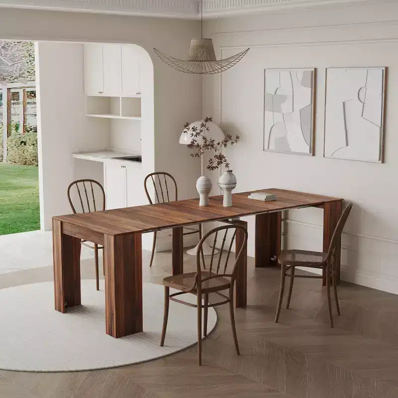 118.11 Large Multi-functional Extendable Console Table, Dining Table for 5-8 Peoples