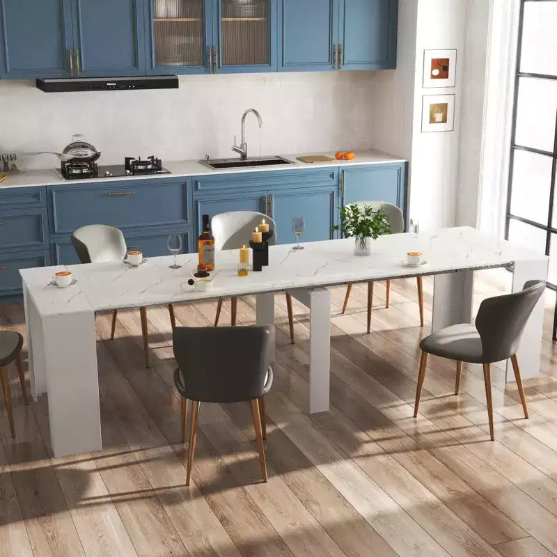 118.11 Large Multi-functional Extendable Console Table, Dining Table for 5-8 Peoples