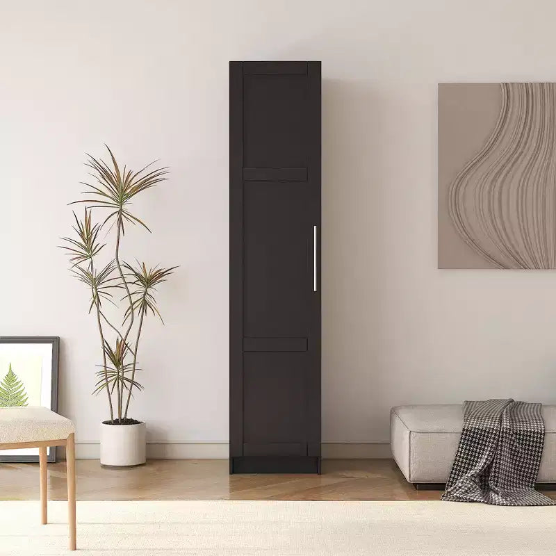 Tall 3-Tier Stackable Wall Mounted Storage Cabinet With Adjustable Shelves