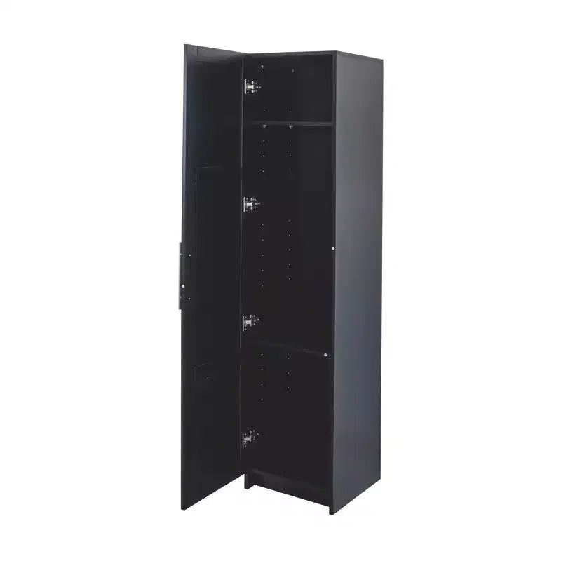 Tall 3-Tier Stackable Wall Mounted Storage Cabinet With Adjustable Shelves