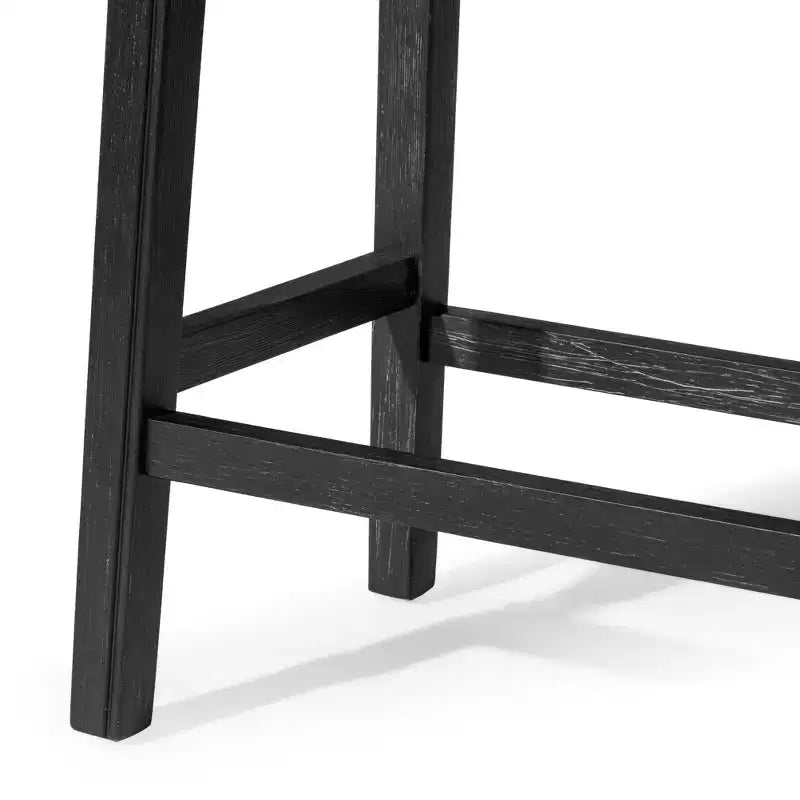 Backless Saddle Counter Stool with Fabric Upholstery 26