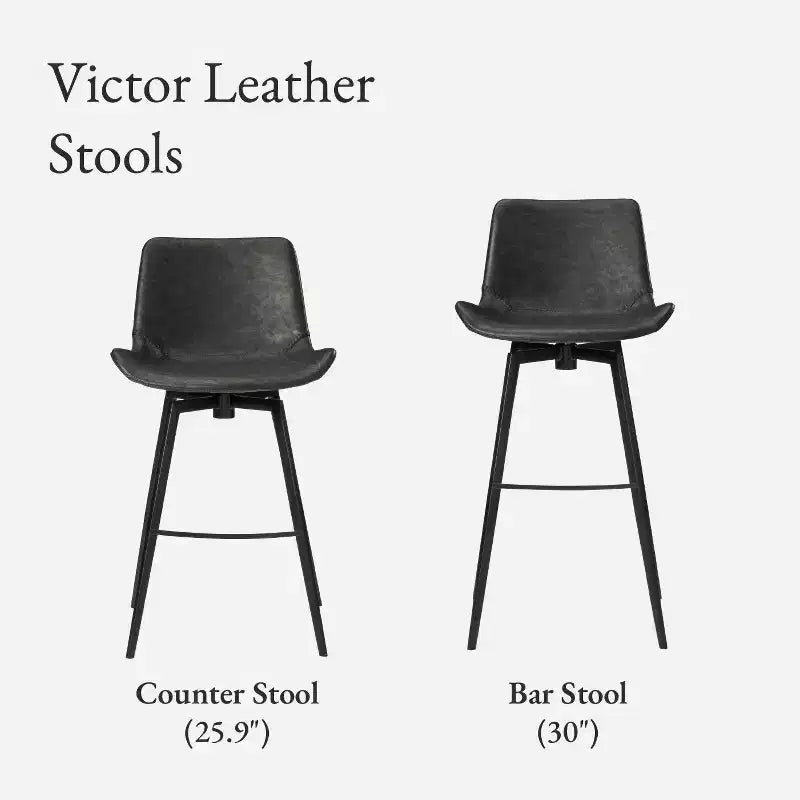 Counter Stool with Faux Leather 26