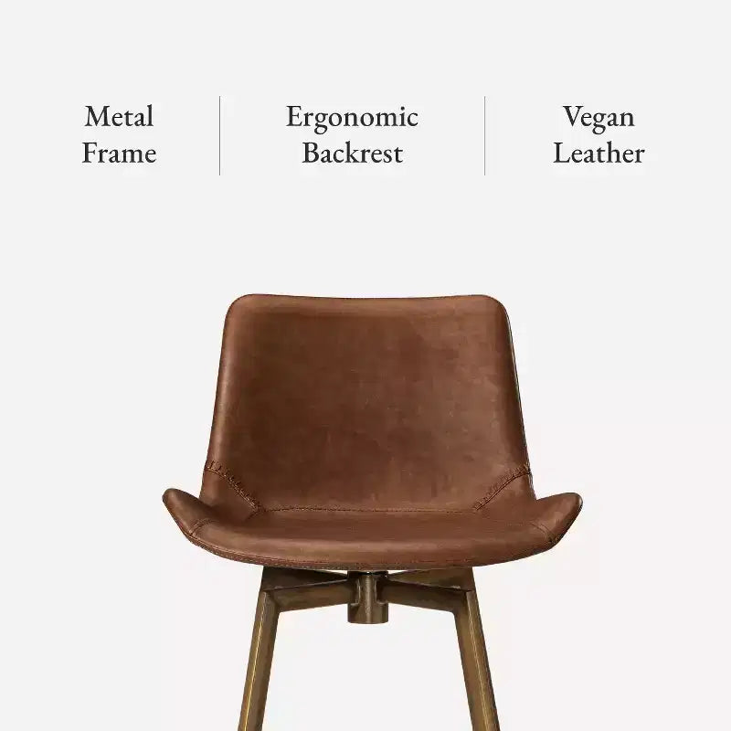 Counter Stool with Faux Leather 26