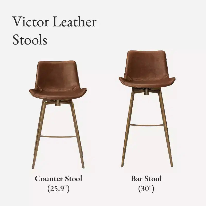 Counter Stool with Faux Leather 26