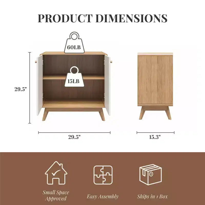 Scandinavian Style Accent Cabinet