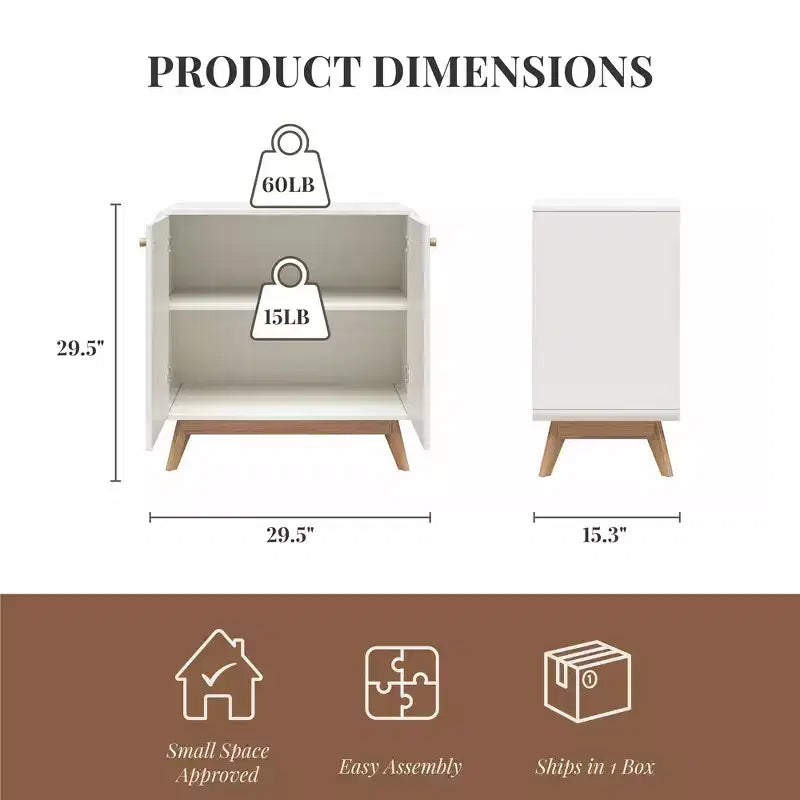 Scandinavian Style Accent Cabinet