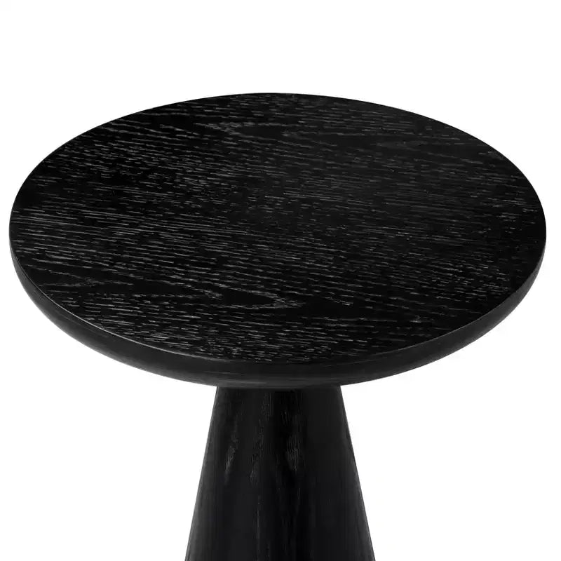 Rustic Wooden Round Drink Table 12x20