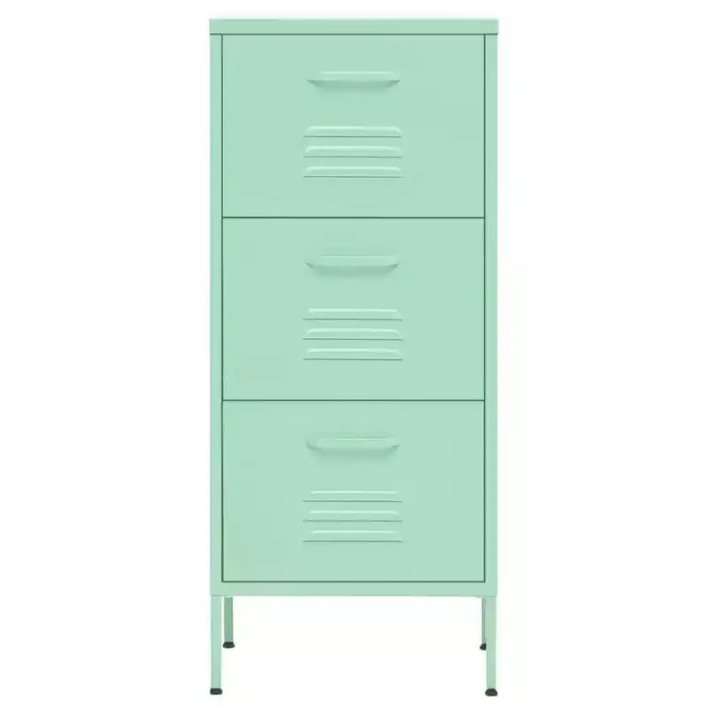 Storage Cabinet Navy Blue Steel Medium Adjustable Feet - Mint