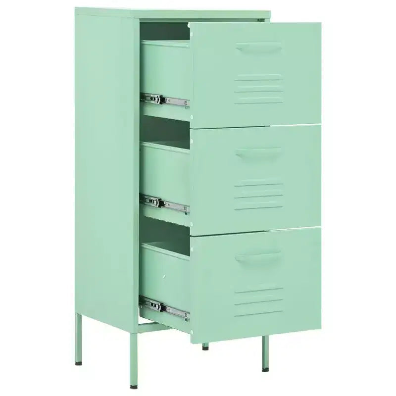 Storage Cabinet Navy Blue Steel Medium Adjustable Feet - Mint