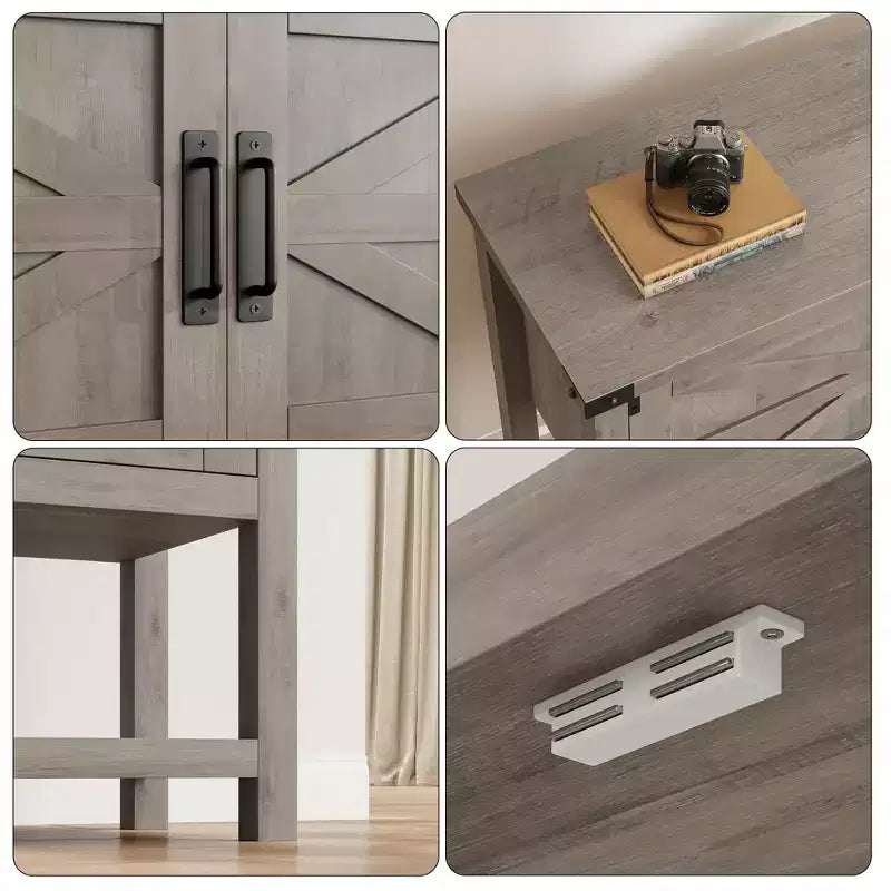 31 Entryway Console Table with Storage, Wooden Coffee Bar Cabinet, Narrow Sideboard Buffet Cabinet, Sofa Foyer Table for Entryway Hallway