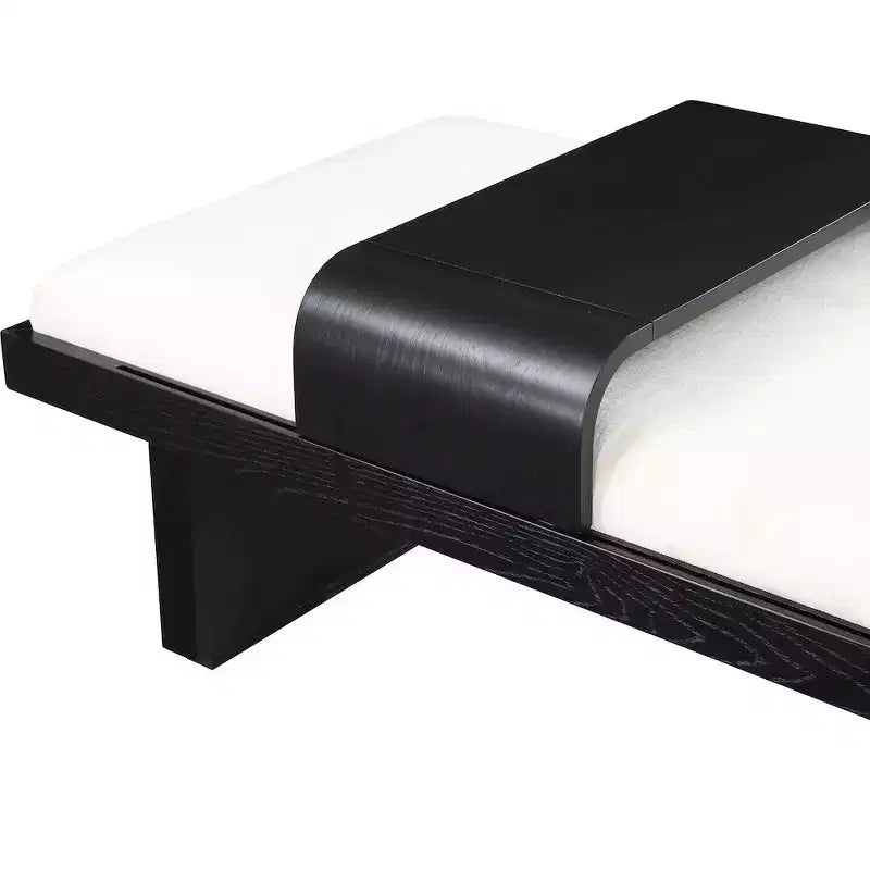 Chenille Fabric Bench