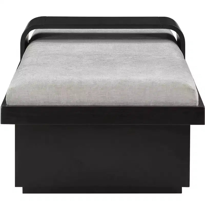Chenille Fabric Bench