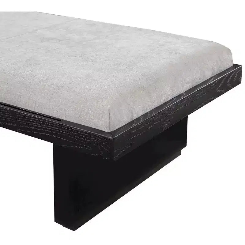 Chenille Fabric Bench