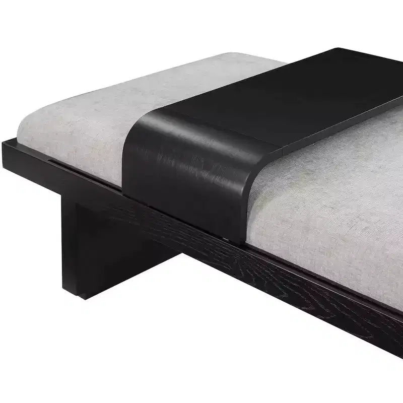 Chenille Fabric Bench