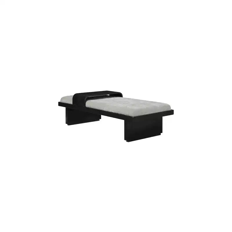 Chenille Fabric Bench