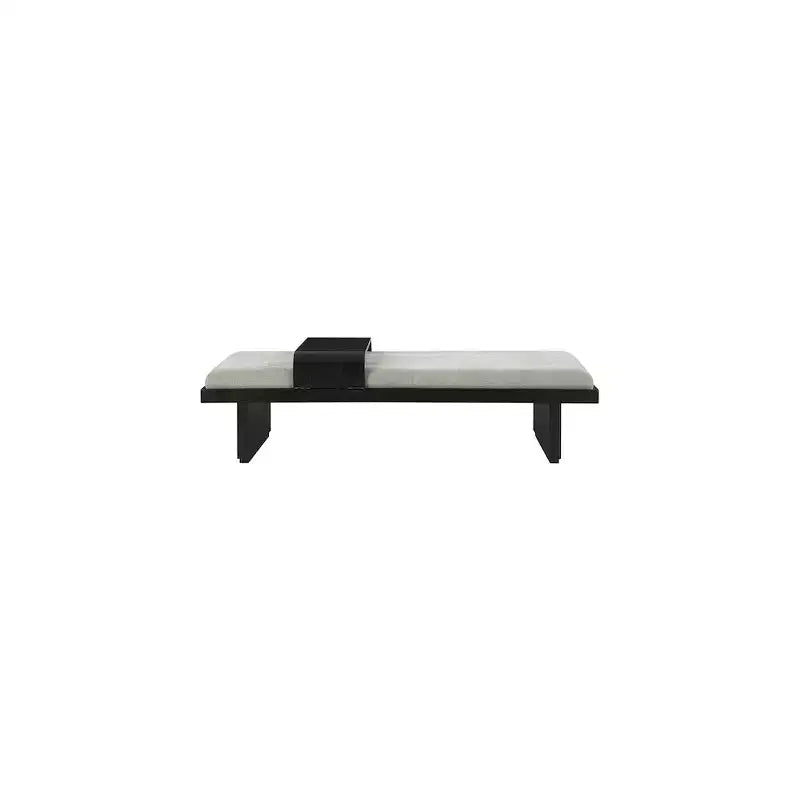 Chenille Fabric Bench