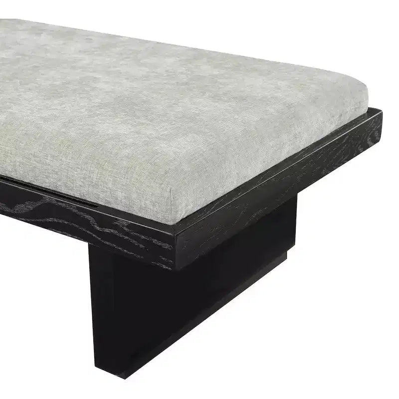 Chenille Fabric Bench