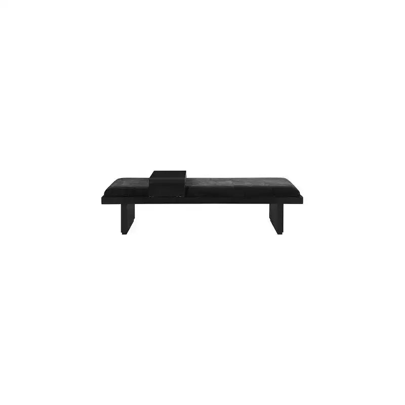 Chenille Fabric Bench