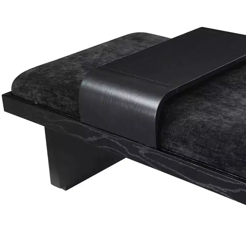 Chenille Fabric Bench