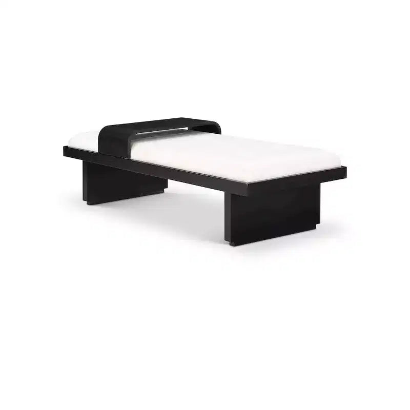 Chenille Fabric Bench