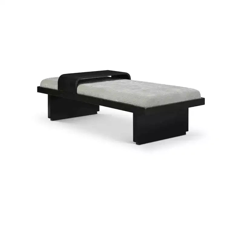 Chenille Fabric Bench