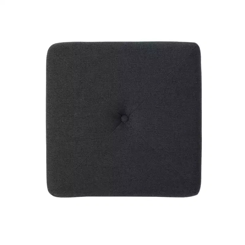 Contemporary Fabric Tufted Square Ottoman
