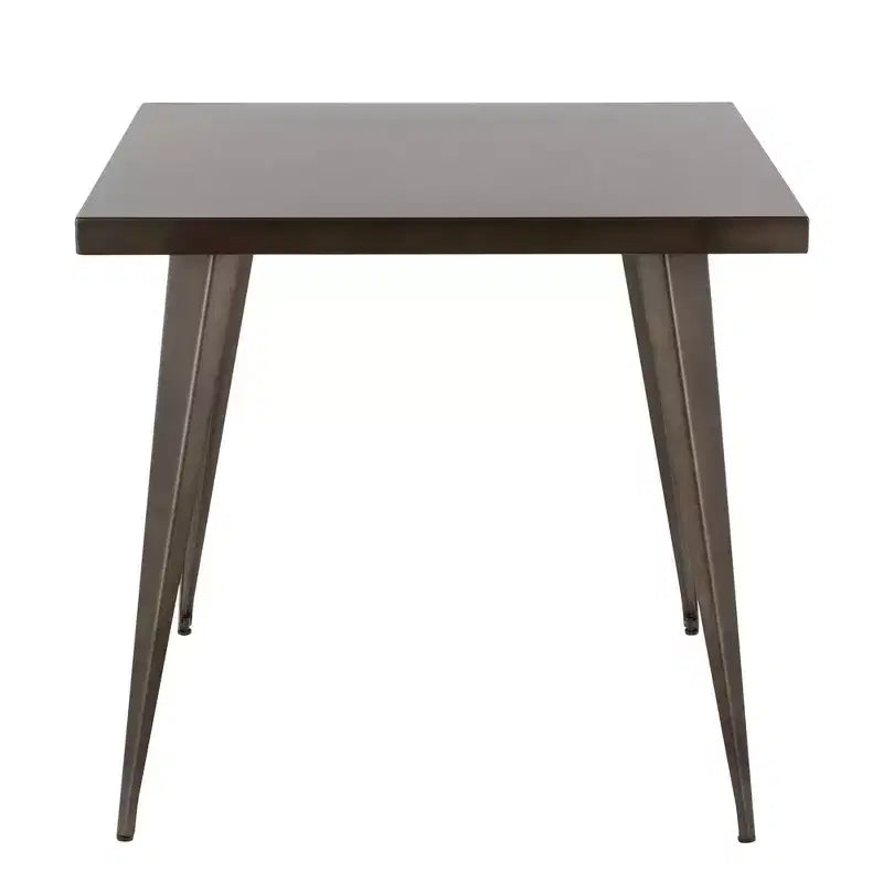 Square Dining Table Kitchen Table Industrial Dining Table in Antique for Dining Room
