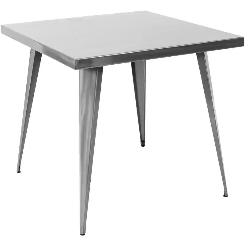 Square Dining Table Kitchen Table Industrial Dining Table in Antique for Dining Room