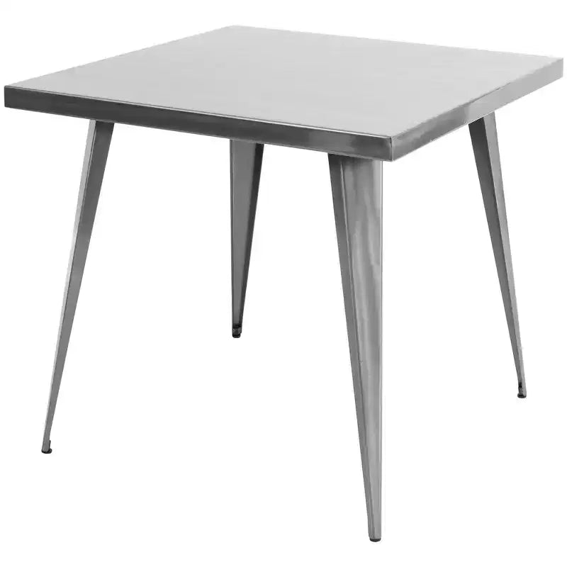 Square Dining Table Kitchen Table Industrial Dining Table in Antique for Dining Room