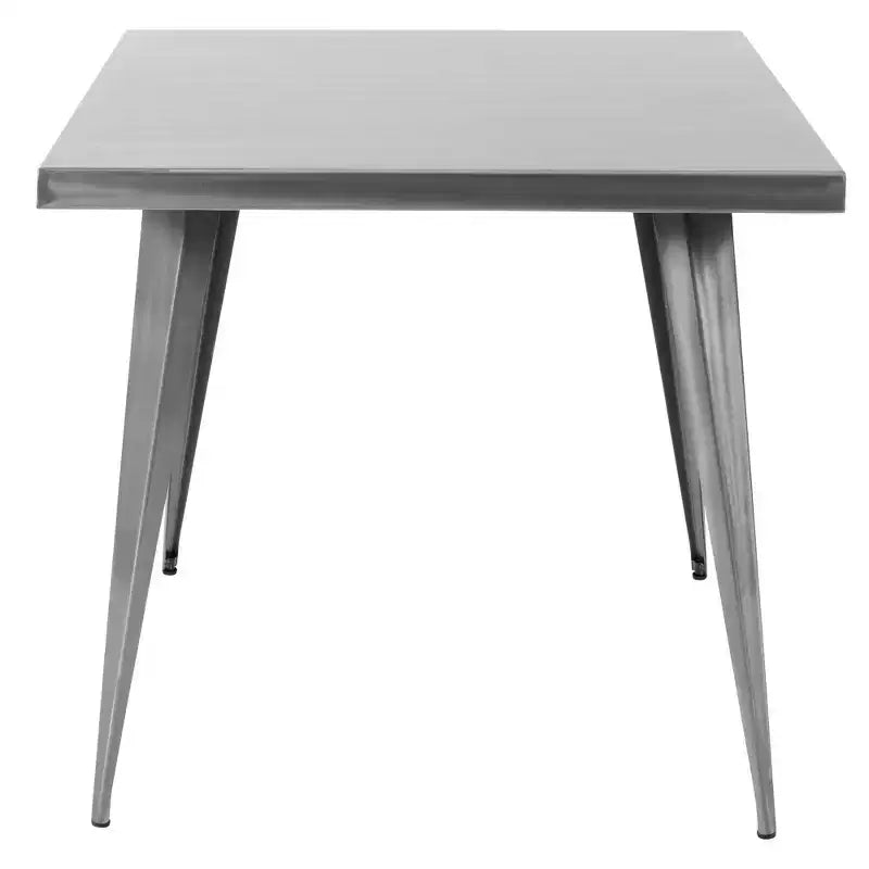 Square Dining Table Kitchen Table Industrial Dining Table in Antique for Dining Room