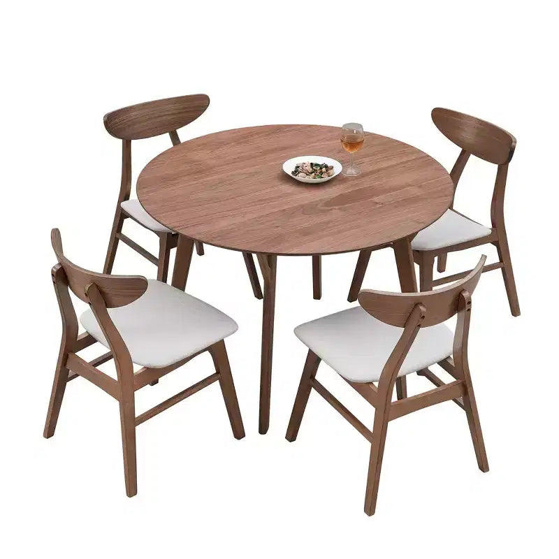 42 Round Wooden Dining Table Kitchen Table Dining Table for 4 for Dining Room