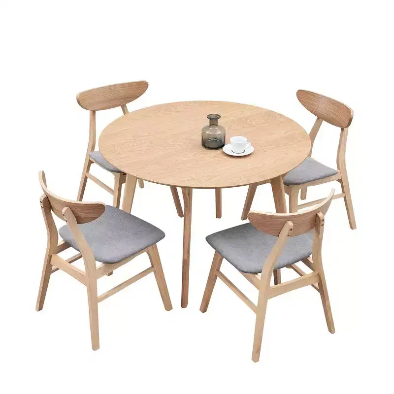 42 Round Wooden Dining Table Kitchen Table Dining Table for 4 for Dining Room