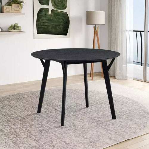 Okak 42 Round Wooden Dining Table Kitchen Table Dining Table for 4 for Dining Room