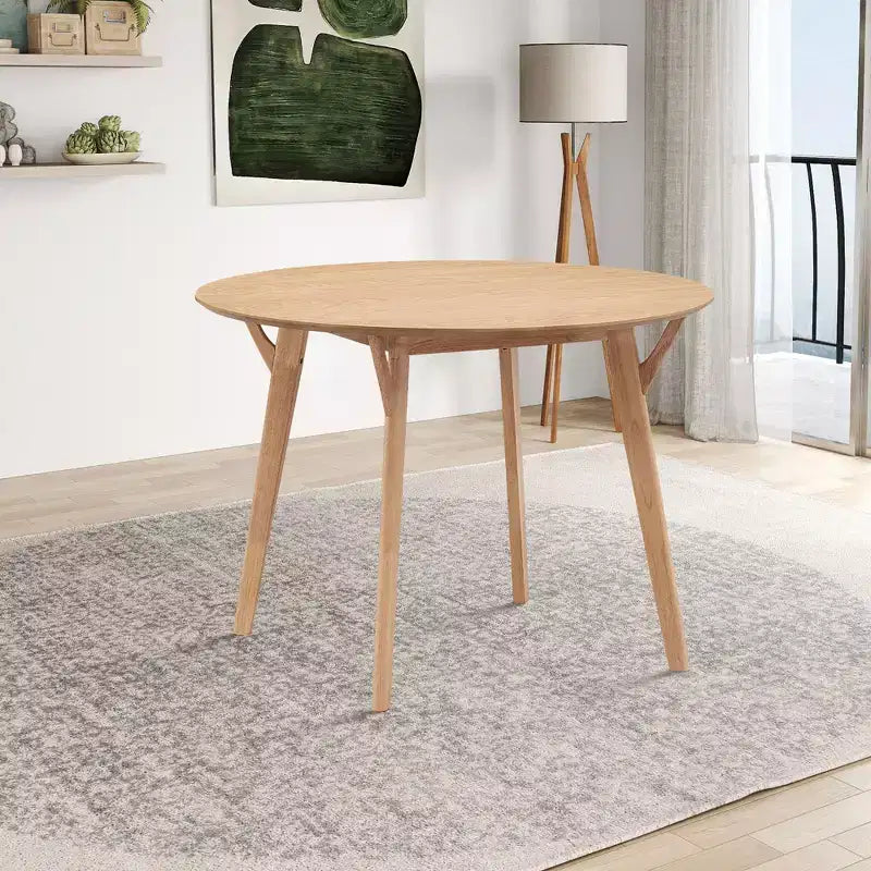 42 Round Wooden Dining Table Kitchen Table Dining Table for 4 for Dining Room