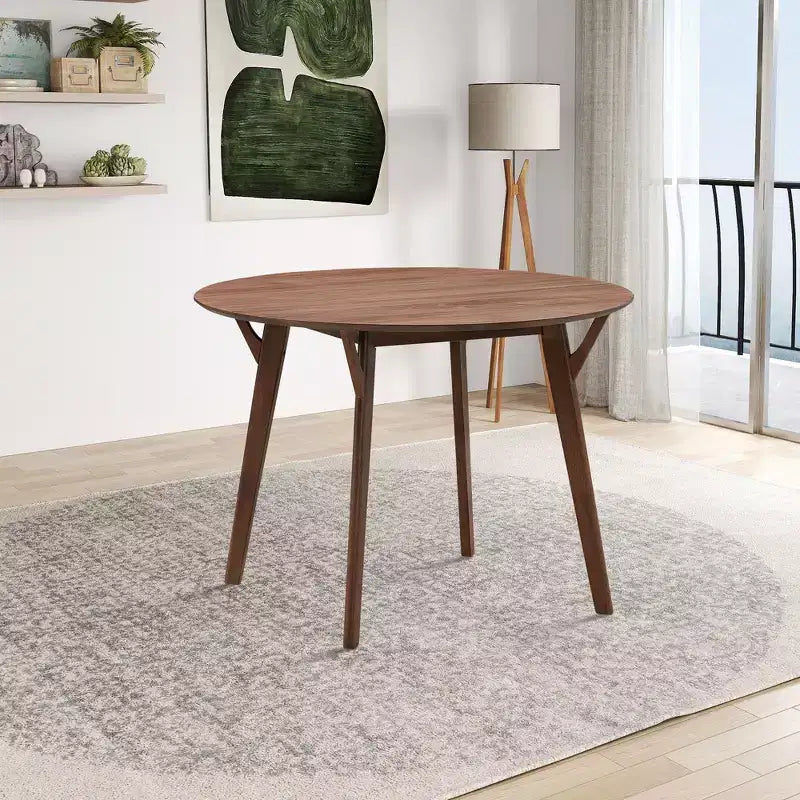 42 Round Wooden Dining Table Kitchen Table Dining Table for 4 for Dining Room