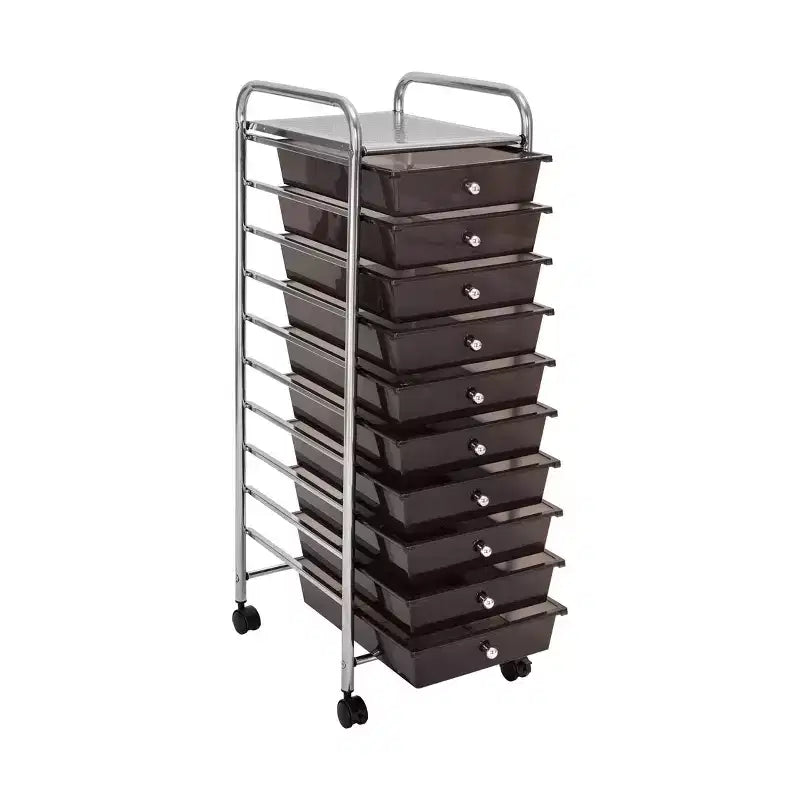 10-Drawer Organizer Rolling Storage Cart
