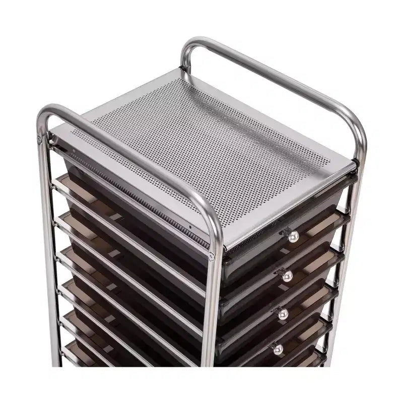 10-Drawer Organizer Rolling Storage Cart