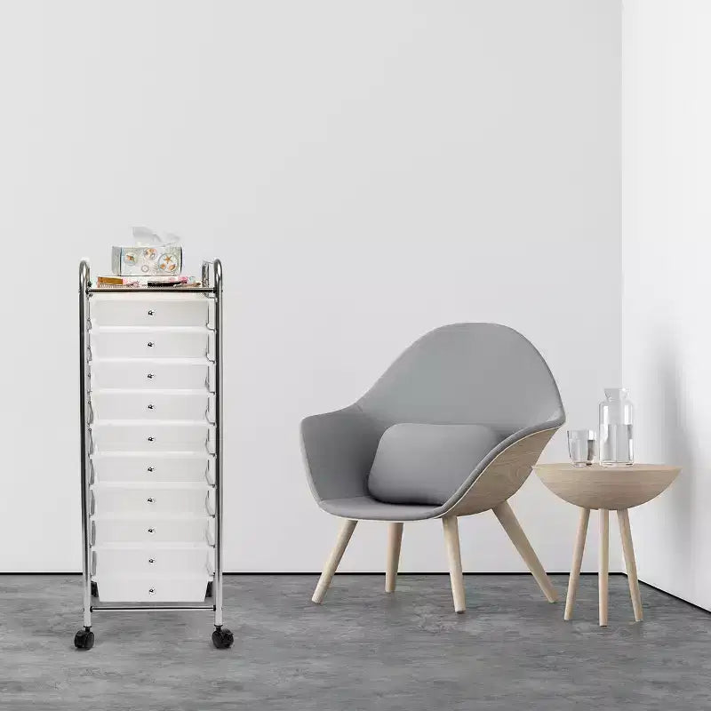 10-Drawer Organizer Rolling Storage Cart